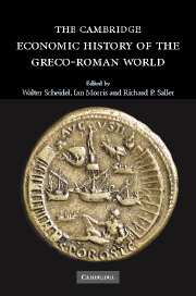 Cambridge Economic History of the Greco-Roman World book cover